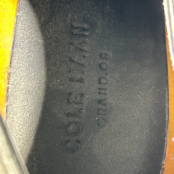 Cole Haan Grand OS Mens Size 10.5 M Leather Oxford Dress Shoes Black Moc Toe CH - Picture 12 of 13